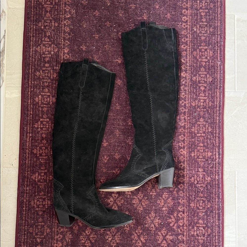 Rebecca Minkoff Elegant Black Knee-High Women's Boots Size 11 worn once